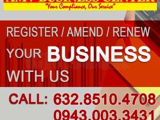 Business Registration, Retirement, Amend, Change/Transfer of Ownership