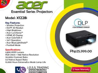 ACER Model: X1228i Essential Series Projectors