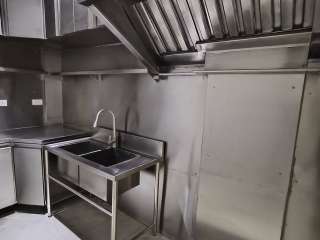 Kitchen set up Fabrication supply installation of stainless steel 304 hair line finish 1.2 mm