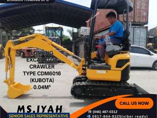 LONKING EXCAVATOR CRAWLER TYPE CDM6016 (KUBOTA) 0.04M³
