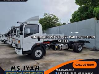 HOMAN H3 4X2 CAB AND CHASSIS 14 FEET