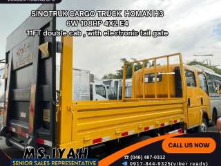 SINOTRUK HOMAN  CARGO TRUCK WITH TAIL GATE