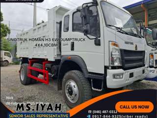 SINOTRUK HOMAN H3 6W DUMPTRUCK 4X4 10CBM