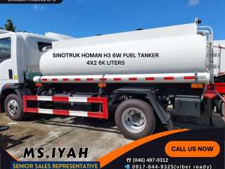 SINOTRUK HOMAN H3 4X2 FUEL TANKER 6K LITERS