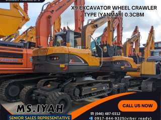 X9 EXCAVATOR WHEEL CRAWLER TYPE (YANMAR) 0.3CBM-