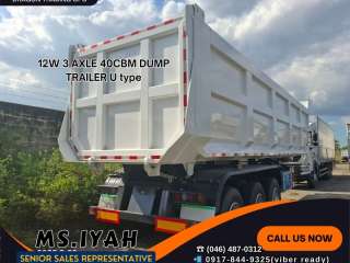 DUMP TRAILER 12W 3-AXLE 40CBM-U type