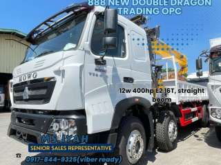 Howo T7s Boom Truck 12w 400hp E2 16T, straight boom