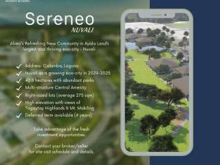 Pre-Selling SERENEO NUVALI BY ALVEO LAND
