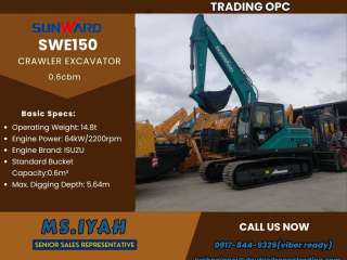 Sunward Swe150 Crawler type Excavator-0.6cbm
