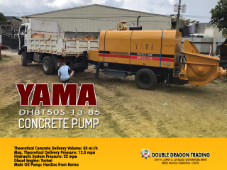 YAMA DHBT50S-13-85 TRAILER MOUNTED PUMPCRETE