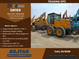 Xcmg GR165 12 feet Motor Grader with ripper & dozer
