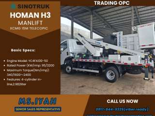 Homan H3 Manlift Xcmg 15M Telescopic boom