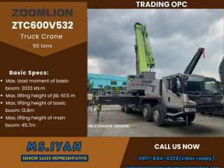 Zoomlion ZTC600V532 Telescopic Crane 60 tons