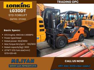Lonking Lg50dt std Foeklift 3T-3 mtrs