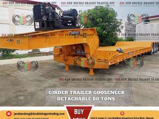 GIRDER TRAILER GOOSENECK DETACHABLE 80 TONS