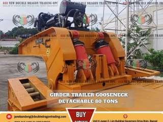 GIRDER TRAILER GOOSENECK DETACHABLE 80 TONS