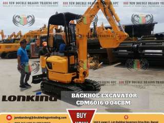 LONKING CDM6016 MINI BACKHOE 0.04CBM