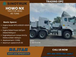 Sinotruk Howo Nx 10w Tractor Head 430hp-E5