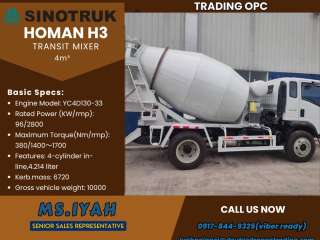 Sinotruk Homan H3 Transit Mixer 4m³