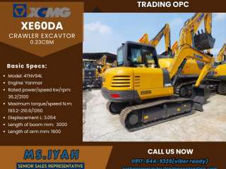 Xcmg XE60DA Crawler Excavator-0.23cbm