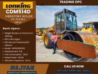 Lonking Cdm514b Vibratory Roller 14T-