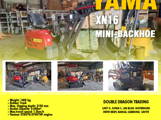 YAMA XN16 MINI BACKHOE YANMAR ENGINE