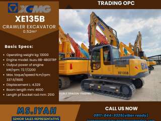 Xcmg Xe135b Excavator Crawler type-0.52m³