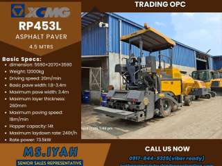 Xcmg RP453L Asphalt Paver-4.5 mtrs