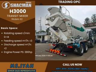 Shacman H3000 Transit Mixer-10cbm E2