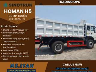 Sinotruk Homan H5 Dumptruck 12m³