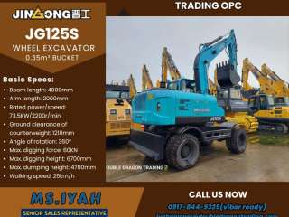 JG125S Wheel Backhoe 0.35m³- Jinggong