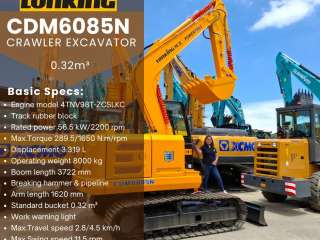 Cdm6085n Crawler excavator-Lonking -0.32m³