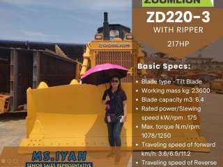 Zoomlion Zd220-3 Bulldozer with ripper-217hp