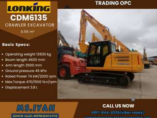 Cdm6135 Lonking Excavator 0.56 m³