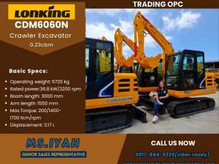 Cdm6060n Lonking Crawler Excavator-0.25 m³