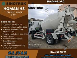 Sinotruck Homan H3 Transit Mixer 6 m³