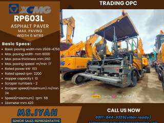 Rp603L Xcmg Asphalt Paver max. paving width 6 mtrs