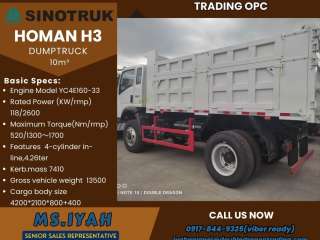 Sinotruk Homan H3 Dumptruck 10m³