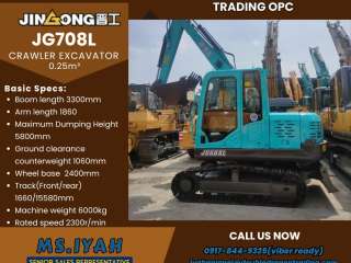 Jg608L Jinggong Crawler Excavator 0.25m³