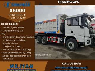 Shacman X5000 Dumptruck385HP 20m³ -E5