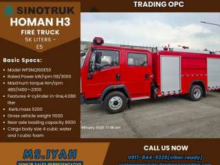 Sinotruk Homan Fire Truck 5KL-E5