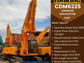 CDM6225 Lonking Excavator Crawler type-1.1m³