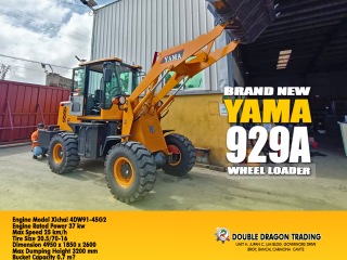 YAMA 929A WHEEL LOADER YUCHAI ENGINE BRAND NEW