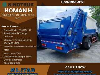 Sinotruk Homan H5 Garbage Compactor-8 m³