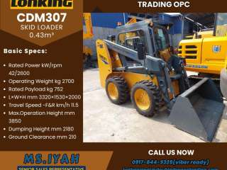 Cdm307 Lonking Skid Loader 0.43m³