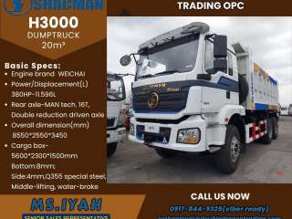 H3000 Shacman Dumptruck 380hp-E2 20m³