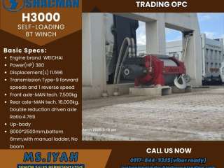 H3000 Shacman Self-Loading truck with 8T winch