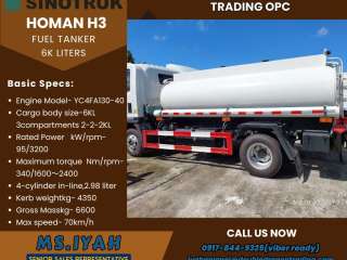 Homan H3 Fuel Tanker 4x2 6K liters