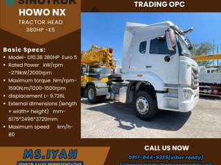 Howo Nx 4x2 Tractor Head 380hp E5