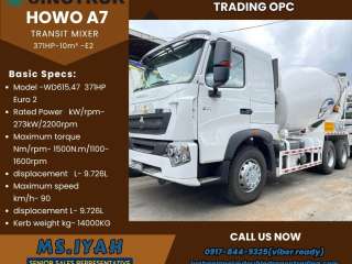 Howo A7 Transit Mixer 10w-371HP-10m³ -E2